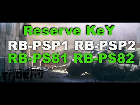 RB-PS81 - RB-PS82 - RB-PSP1 - RB-PSP2 Reserve Key Guide
