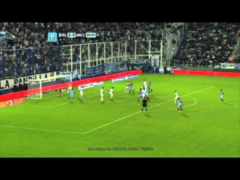 Las chances de Arsenal. Vélez 2 - Arsenal 0. Fecha 2. Torneo Primera División 2014. FPT
