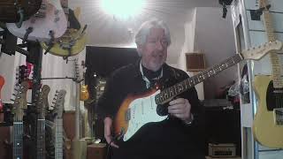 Video thumbnail for LISTERS GUITARS TV - MAYBACH GUITARS STRADOVARI S61 3 TONE SUNBURST AGED WITH STEVE J CURTIS MUSIC by Listers Guitars TV