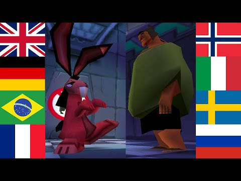 Pacha screams "Demon bunny!" in 12 Languages