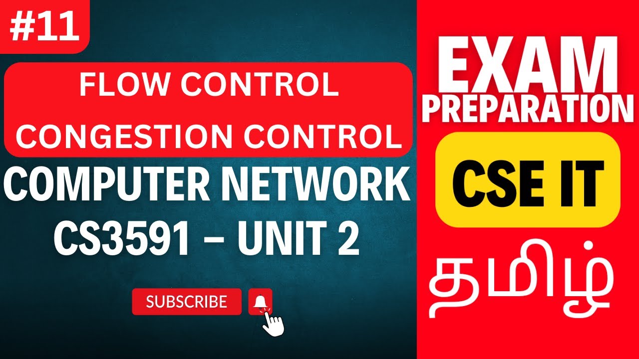 Flow Control and Congestion Control | Transport Layer | CS3591 Computer Networks Unit 2