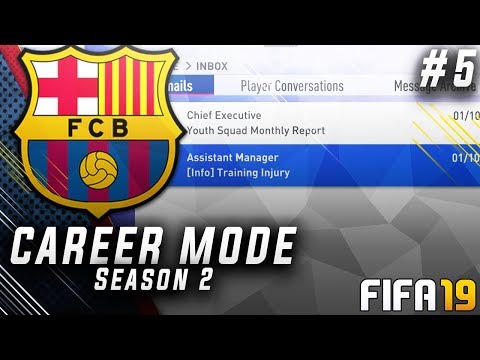 FIFA 19 Barcelona Career Mode EP5 - Major Injury!! Selling Eriksen Forfeit?!