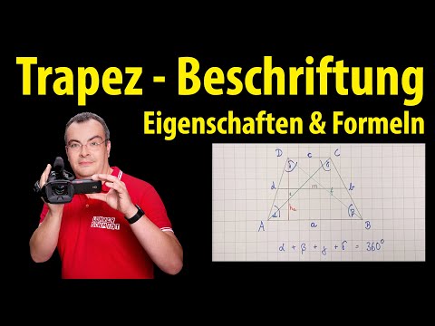 Trapez - Beschriftung & Eigenschaften und Formeln | Lehrerschmidt