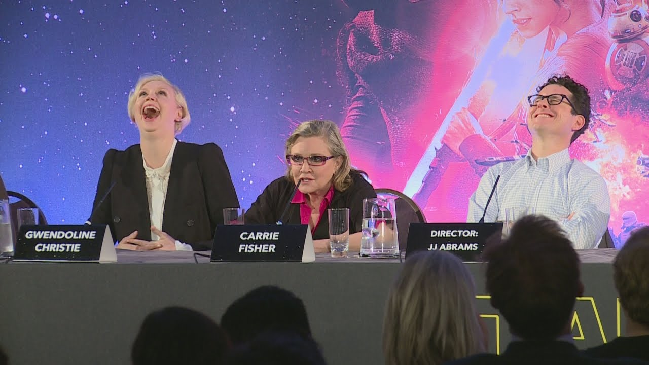 Star Wars' Carrie Fisher advice: Don't go through the crew like wildfire - YouTube