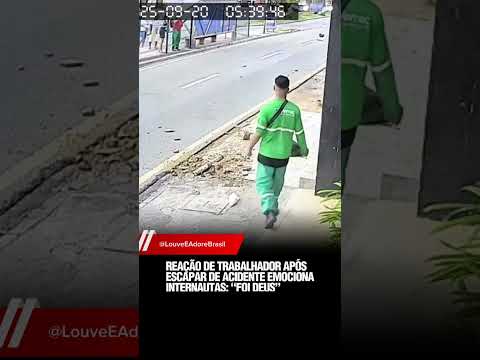Homem escapa da morte em acidente por um segundo: livramento divino