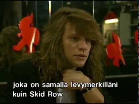 Bon Jovi in Finland 1989: Jon's interview snippet from 