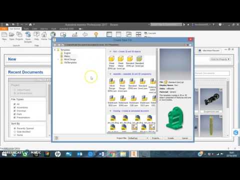 Inventor Pro 2017 tutorial 1