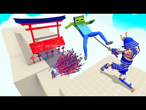 SKELETON SAMURAI and GOD ARCHER vs  EVERY UNIT | TABS - Totally Accurate Battle Simulator
