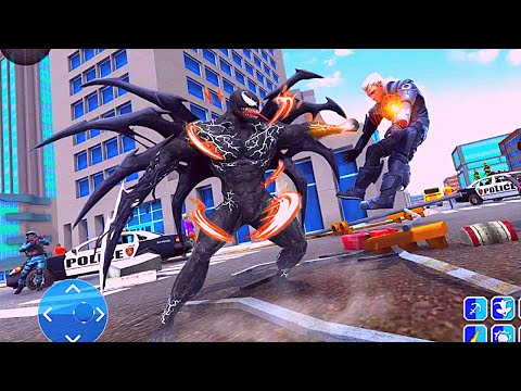 New Venom Spider Rope Hero Miami City Rescue Battle Mission Android Gameplay By Games Zone