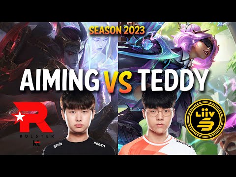 KT Aiming vs LSB Teddy - Aiming APHELIOS vs Teddy ZERI ADC - KR Ranked