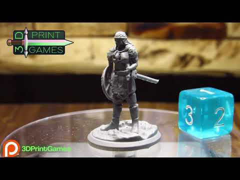 3D Print minis for your tabletop games | Viking from the Patreon 3D Print Games