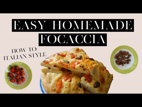 ITALIAN FOCACCIA BREAD RECIPE | APULIAN STYLE | SIMPLE & EASY