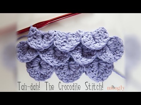 How to Crochet: Crocodile Stitch (Right Handed)