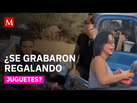 Gesto navideño de Nodal y Ángela Aguilar genera polémica en redes