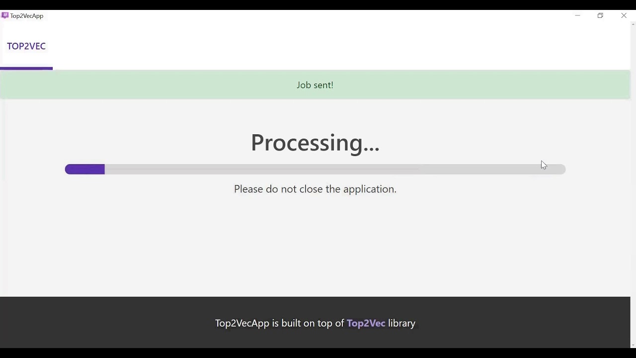 Top2VecApp Demo Link