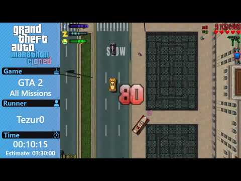GTAMarathon 2019: Cloned - Grand Theft Auto 2 - All Missions - Tezur0