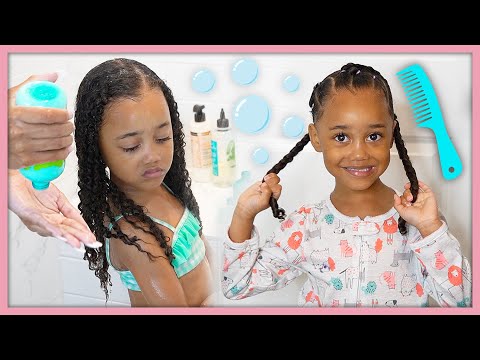 Curly Hair Weekly Wash & Style Routine for Little...