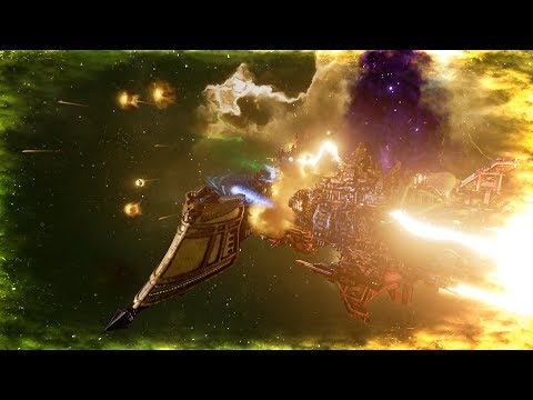 Ork Pirates (Evil Sunz) vs Imperial Navy! Rank 46 - Battlefleet Gothic Armada