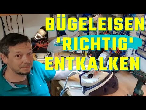 Descaling iron / ironing station (extremely calcified) - rough descaling using the example of Phi...