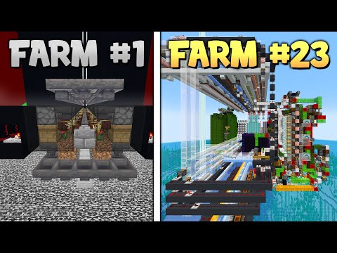 I Built EVERY Automatic Farm in Hardcore Minecraft!