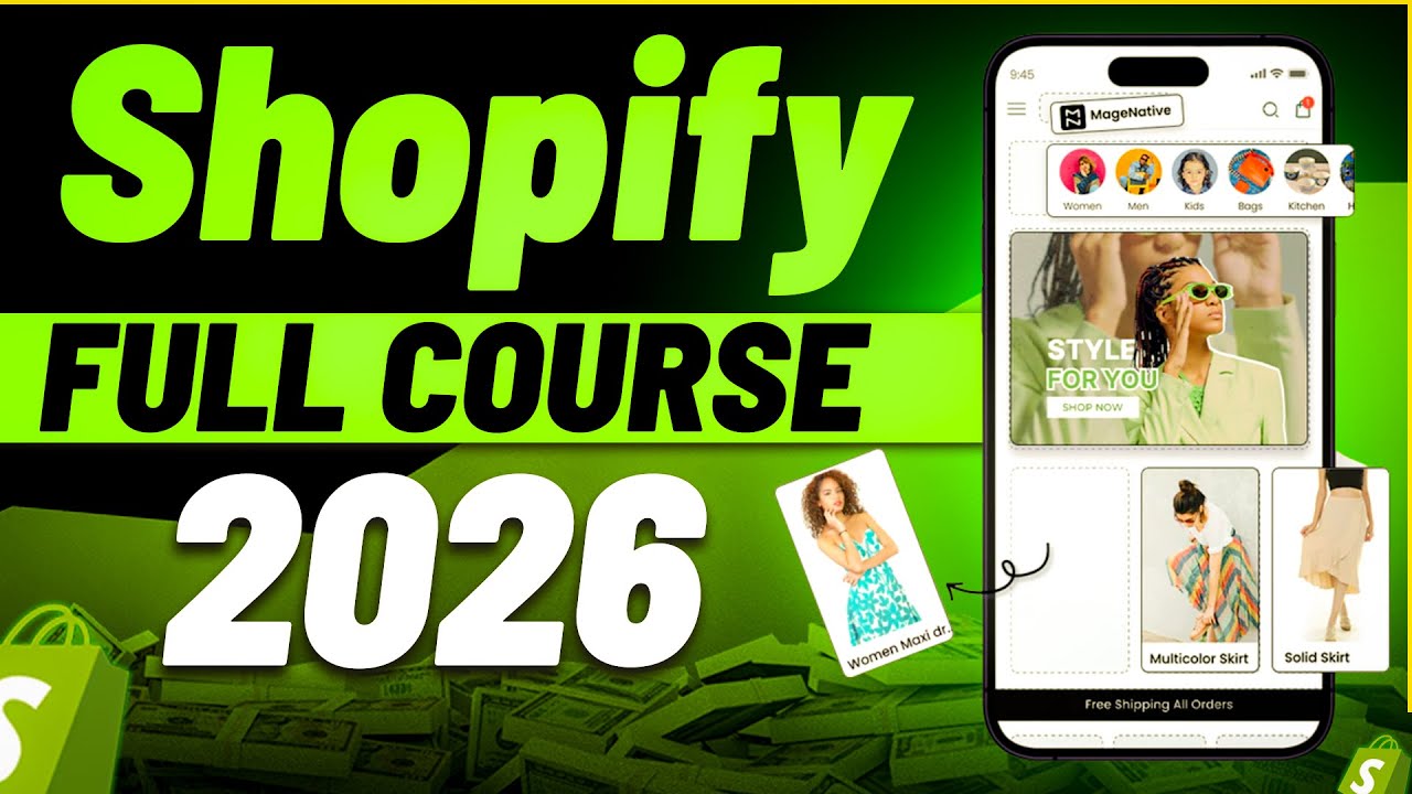 Shopify Tutorial for Beginners In Hindi 2026 | #shopifycourse
