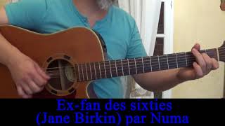 Ex fan des sixties (Jane Birkin Serge Gainsbourg) reprise guitare voix 1978