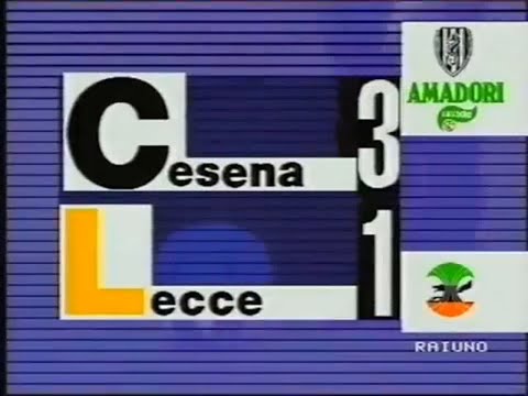 Cesena 3-1 Lecce - Campionato 1990/91