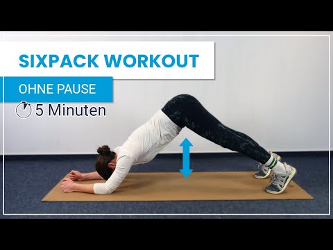 5 Min Sixpack Workout ohne Pause ➡️ Kurz und effektiv!
