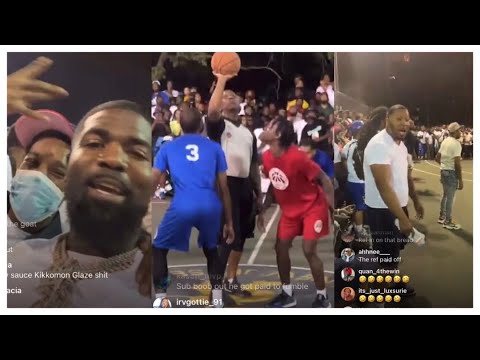 TSU SURF AT THE HOOD BASKETBALL GAME IN JERSEY AT NIGHT 10K ON THE LINE