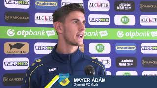 Mayer Ádám: Örülünk a továbbjutásnak