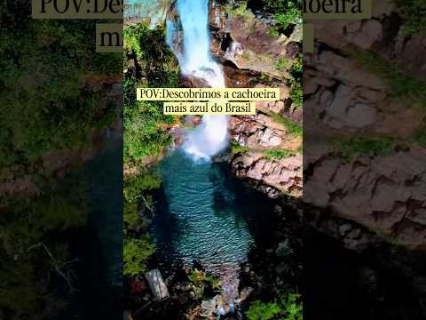 Essa fantástica cachoeira Serra Azul fica em Nobres/Mato Grosso! #cachoeira #matogrosso #turismo
