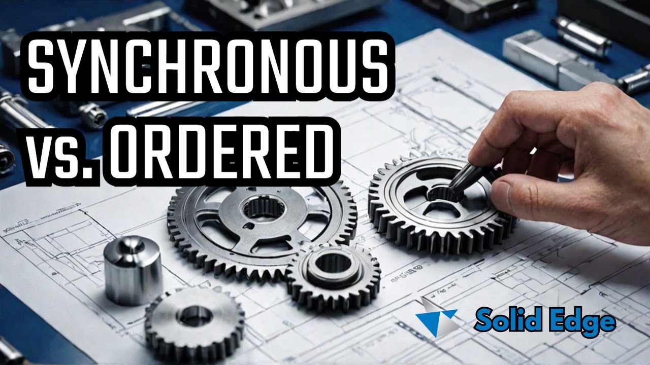 Solid Edge Tutorial: SYNCHRONOUS vs. ORDERED -  Discover the Key Differences
