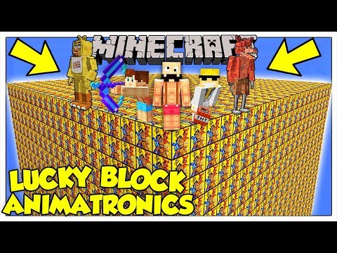 LA SFIDA DEI LUCKY BLOCK GIGANTI DEGLI ANIMATRONICS! - Minecraft ITA