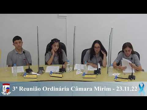 3ª Reunião Ordinária Mirim 23/11/2022