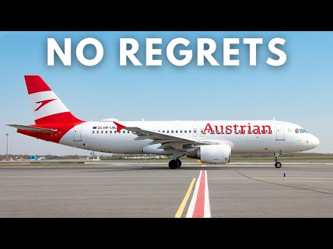 Procuramos assentos na classe executiva! AUSTRIAN AIRLINES Classe Executiva A320 🇩🇰⇢🇦🇹【4K Copenhague para Viena】