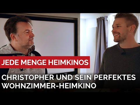 Christopher und sein perfektes Heimkino im Wohnzimmer. Akustik Optimierung inklusive.