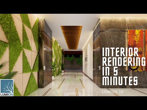 How To Create a Realistic INTERIOR Render in just 5 minutes | Lumion 10 Rendering Tutorial