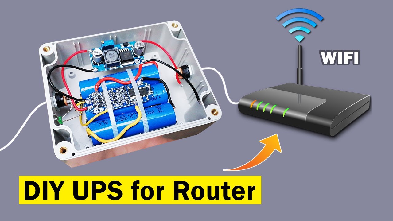 Auto switching mini UPS DIY, DIY ups for router 7 hours backup