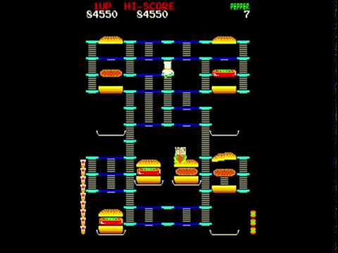 BurgerTime - all-levels walkthrough