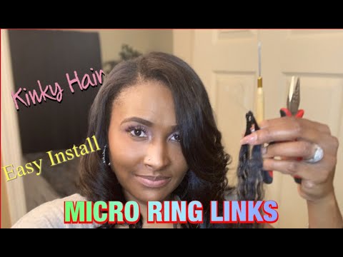 MICRO RING LINK EXTENSION INSTALL ON SHORT HAIR