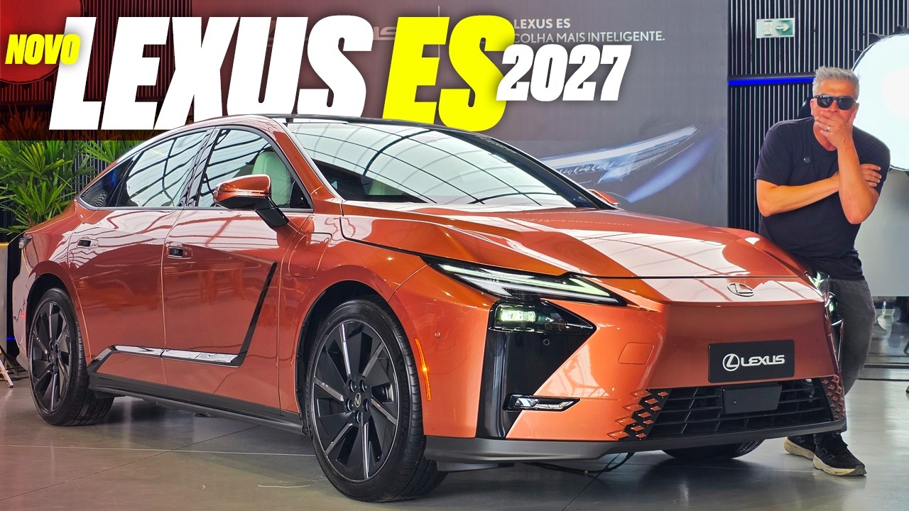 Novo Lexus ES 2027 - MAIS BARATO QUE BMW SÉRIE 3, SEDÃ VOLTA AO BRASIL COMO HÍBRIDO E ATÉ ELÉTRICO!