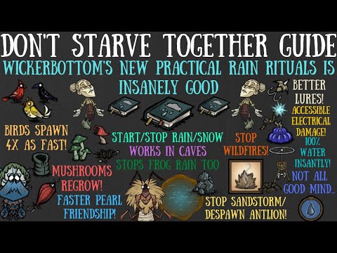 Wickerbottom's Rain Ritual Book Is INSANE! - NEW Wickerbottom Rework - Don't Starve Together