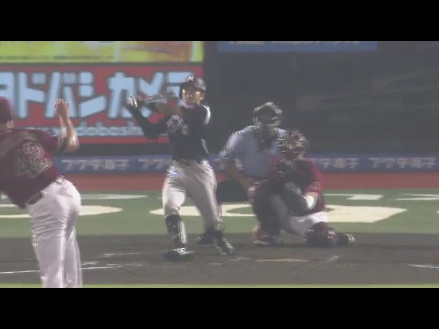 【8回表】反撃の一発!! マリーンズ・根元の3ランホームランで追い上げる!! 2017/8/5 E-M