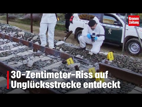 30-Zentimeter-Riss auf Unglücksstrecke entdeckt | krone.tv NEWS