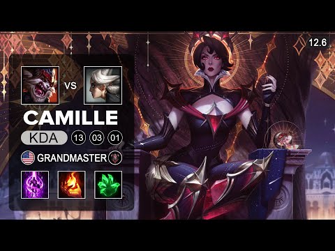 Camille Top vs Kled - NA Grandmaster - Season 12 Patch 12.6