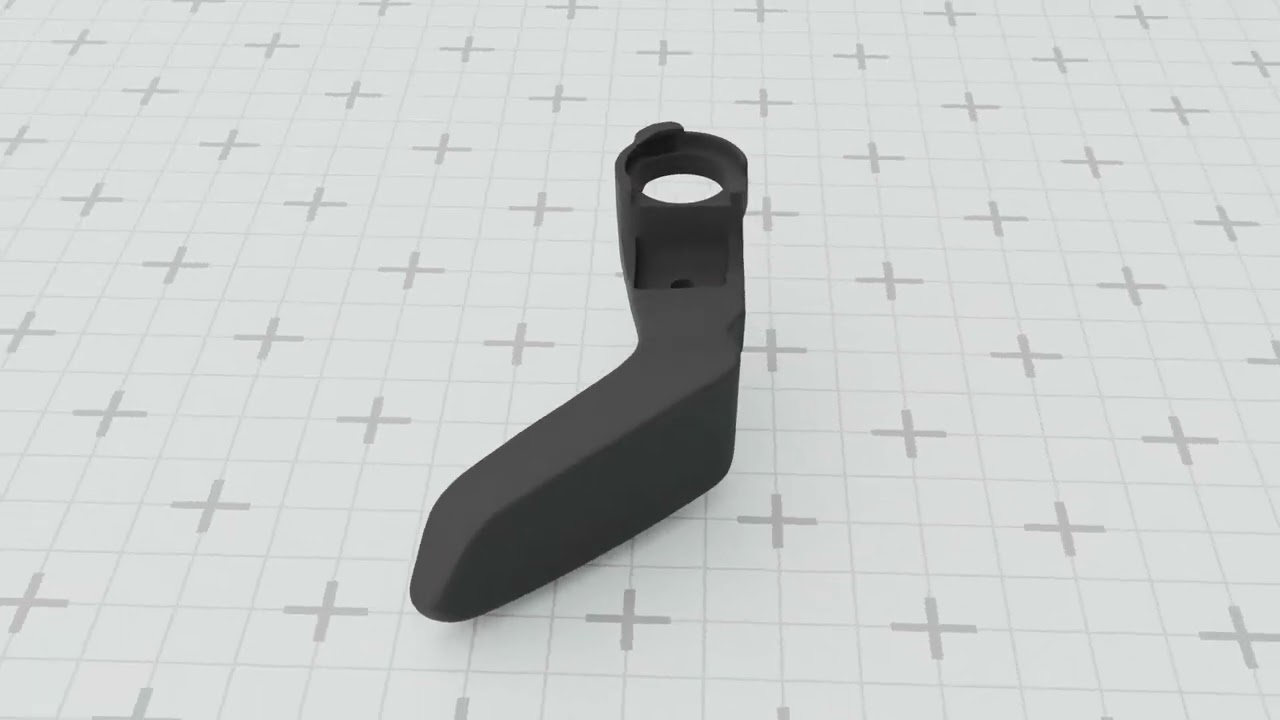 Plastic lever for adjusting the steering column in Renault Grand Scenic 4 488102880R 3D Print Model