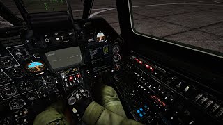 DCS Black Shark 1 Ka-50 Russian Attack Helicopter Startup and Takeoff | 2023 Gameplay