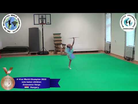 solo baton children - II Vice World Champion 2022 - Zsuzsanna Varga
