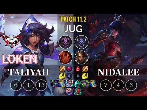 JDG LokeN Taliyah vs Nidalee Jungle - KR Patch 11.2