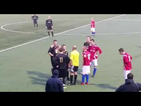 FC Winterswijk - Grolse Boys opstootje met de scheidsrechter